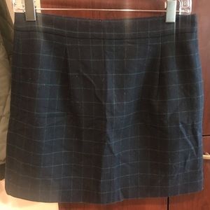 J. Crew - Plaid Wool Mini Skirt - Size 4 - EUC
